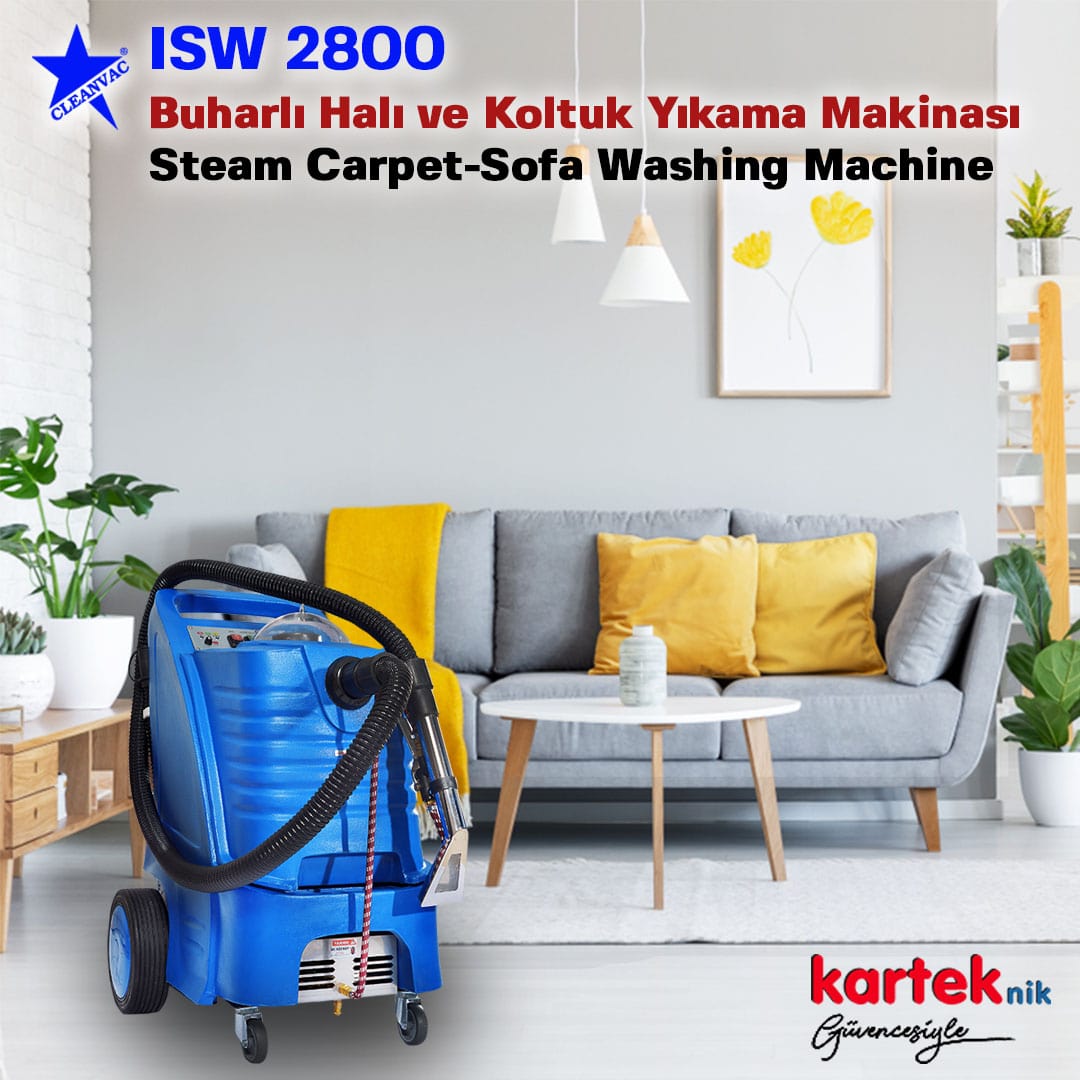 Sicak Sulu Profesyonel Oto Kuaför Makinasi Cleanvac ISW 2800
