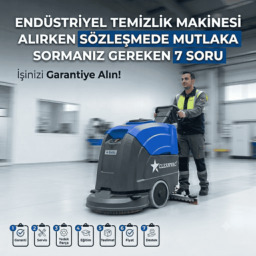 Endüstriyel Temizlik Makinesi Alırken Sözleşmede Mutlaka Sormanız Gereken 7 Sorugr