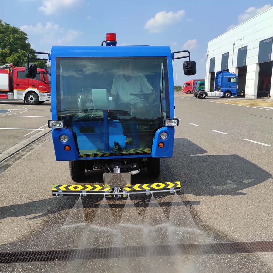 Cleanvac BS-1850 K 300 Liter Diesel Street Sweeper (With Trash Can)