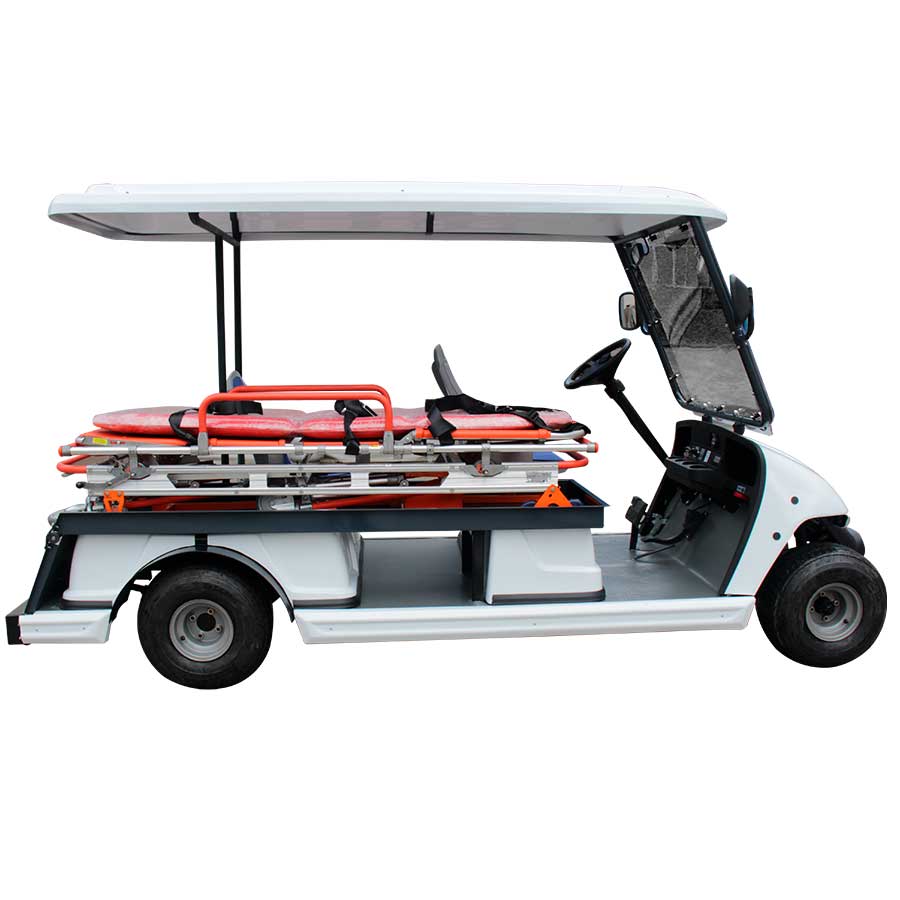 CLEANVAC B40-2A BATTERY POWERED AMBULANCE TYPE GOLF CART