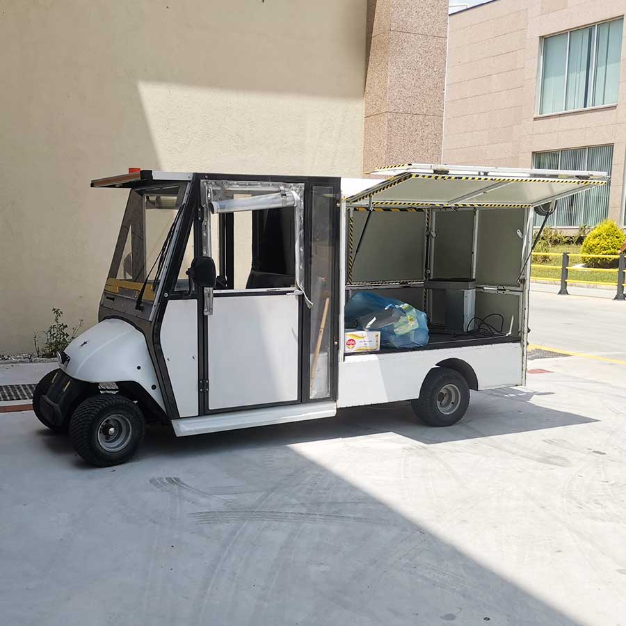  Akülü Kapali Kasa 2 Kişilik Golf Araci Cleanvac B40-2KK