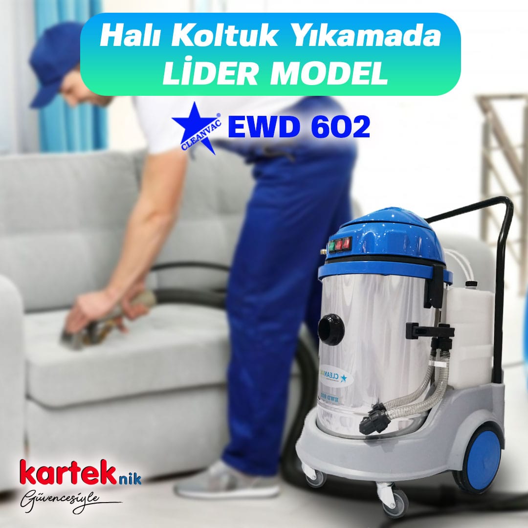 Sanayi̇ Tip 3 Motorlu Oto Kuaför Makinasi Cleanvac EWD-602 